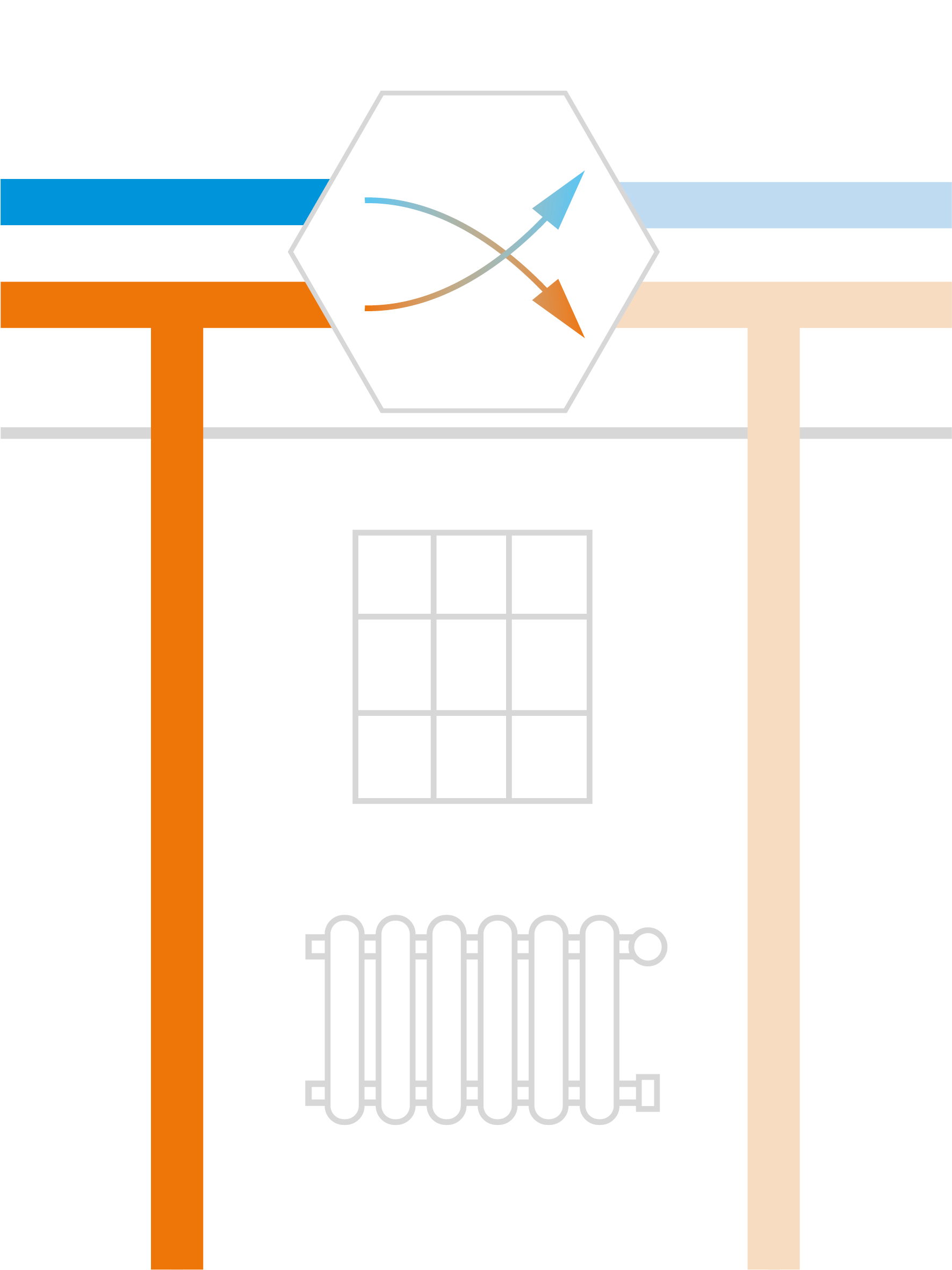 Illustration de la récupération de chaleur du système de ventilation