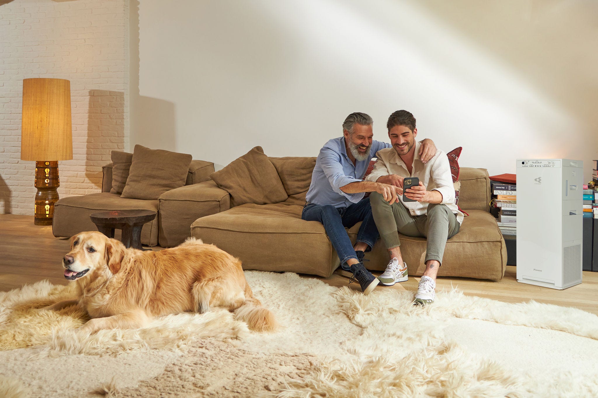 Une famille profitant des bienfaits des technologies de purification de l'air les plus récentes