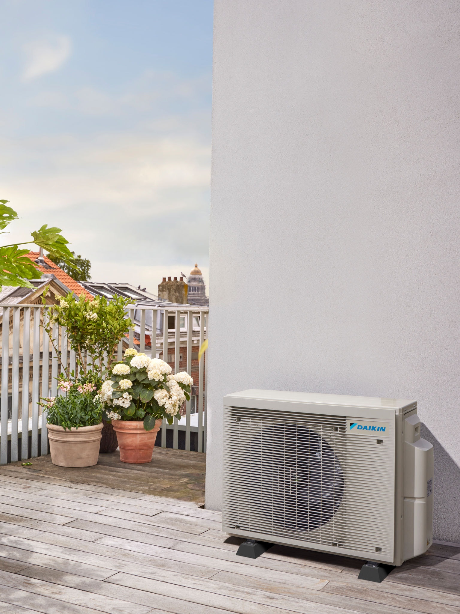 Unité intérieure Multi Split sur une terrasse