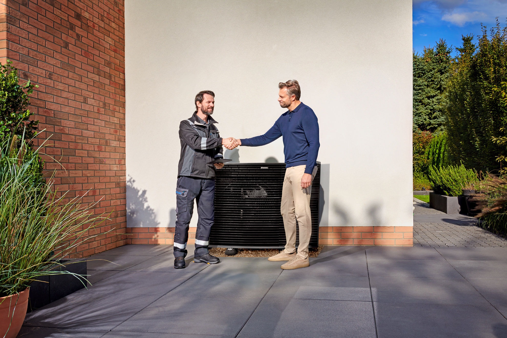 Unité extérieure de système Daikin Altherma installé