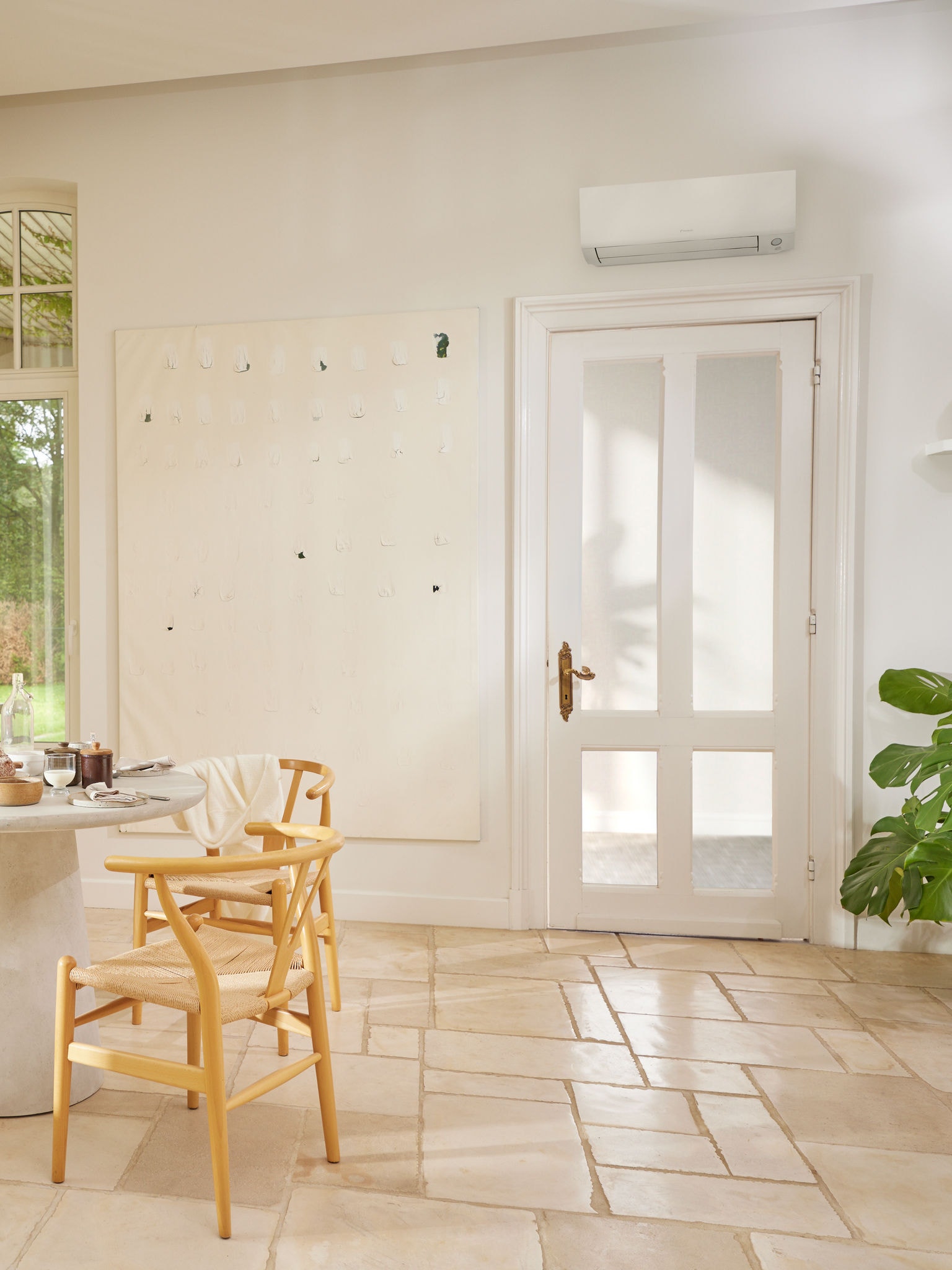 Pompe à chaleur installée dans une cuisine