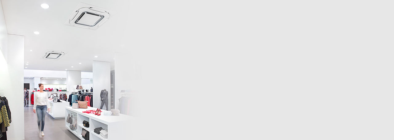 une cliente marche dans le magasin