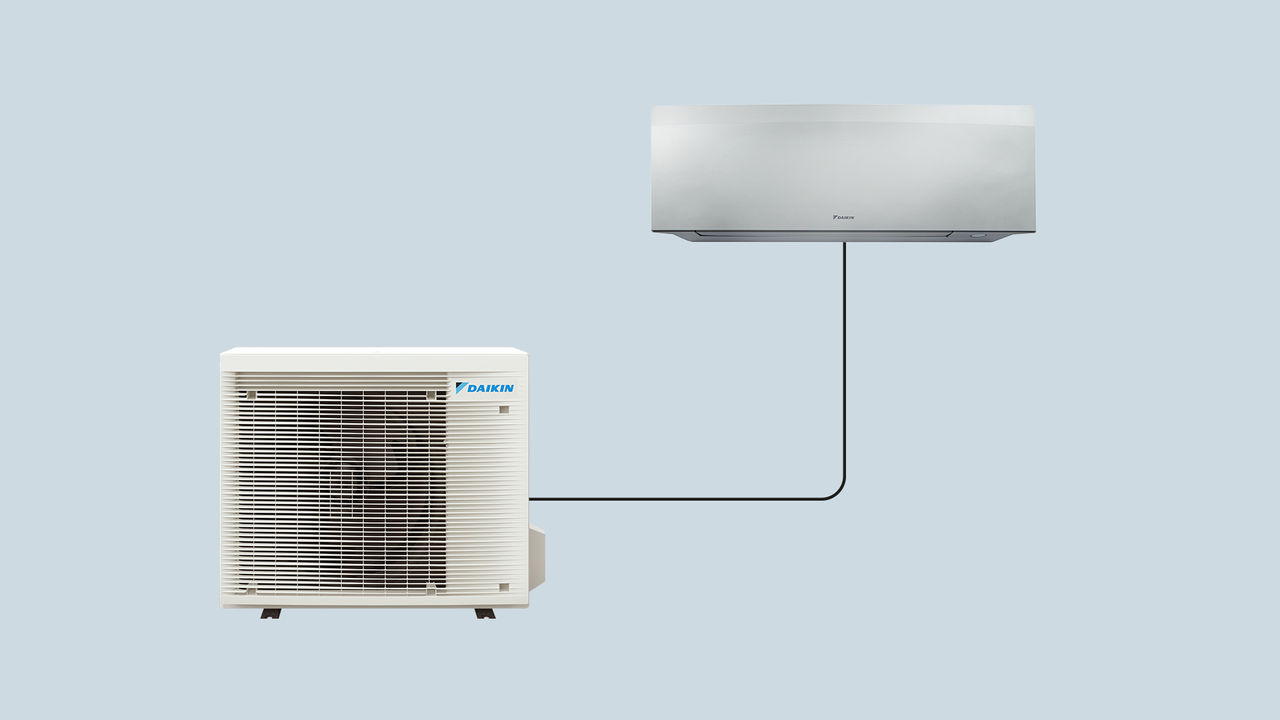 Chauffage et climatisation d'une seule pièce en connectant un groupe extérieur à une unité intérieure